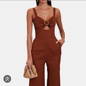 Nwt Intermix Brown Tricia jumpsuit size 0